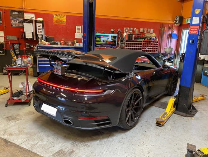 Vehicle service at Desi Auto